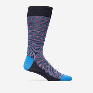 Cole Haan Men's Triangle‎ Dotted Crew Socks NEW